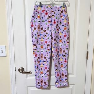 Blackmilk animal crossing cuffed pants, size small